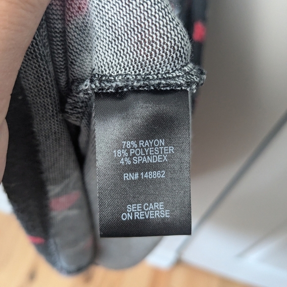 TORRID Roses Pattern Plus Size Dress Size 2x Super Soft Short Sleeve - Picture 7 of 10